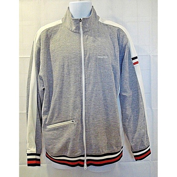 Nautica Competition Mens XL Gray Full Zip Track Jacket Size XL - Picture 1 of 6